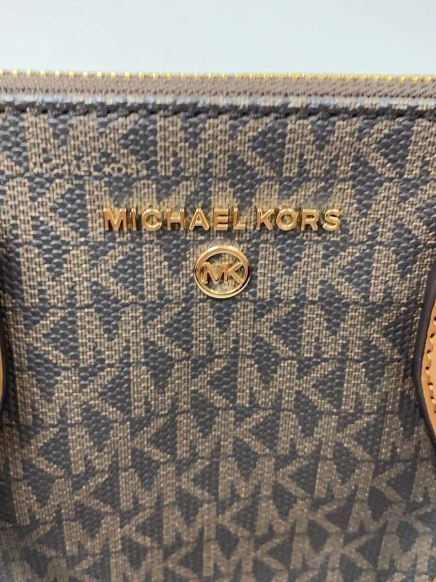 MICHAEL KORS Handbag Leather BRW All Over Pattern 30F1G4SM ２WAY 5
