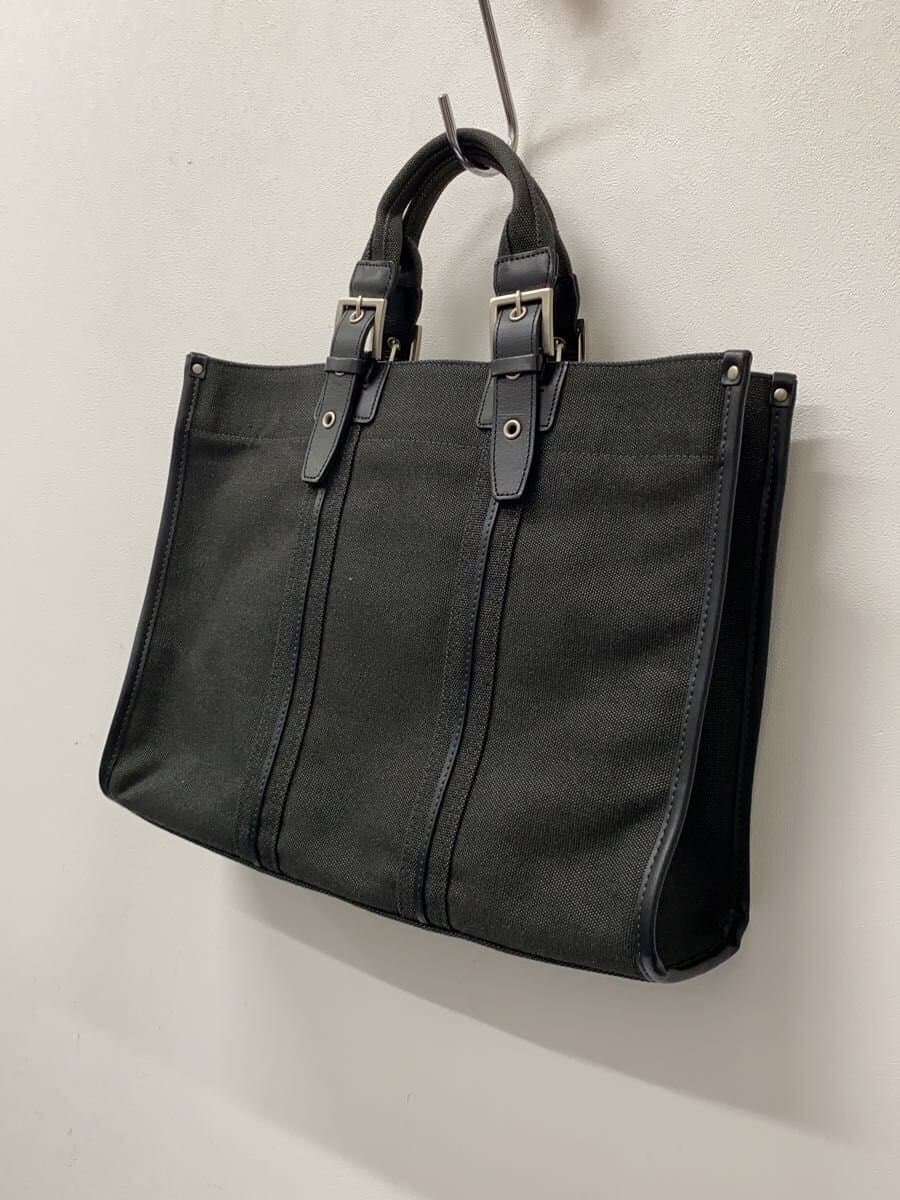 agnes b. Tote Bag Canvas GRY Solid 2