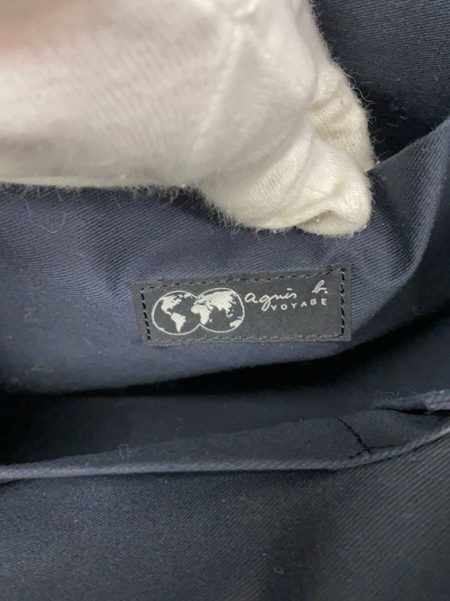 agnes b. Tote Bag Canvas GRY Solid 4