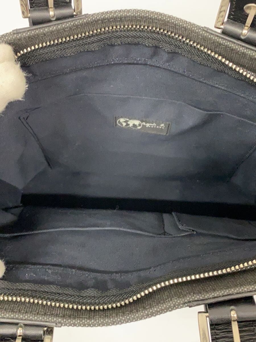 agnes b. Tote Bag Canvas GRY Solid 5