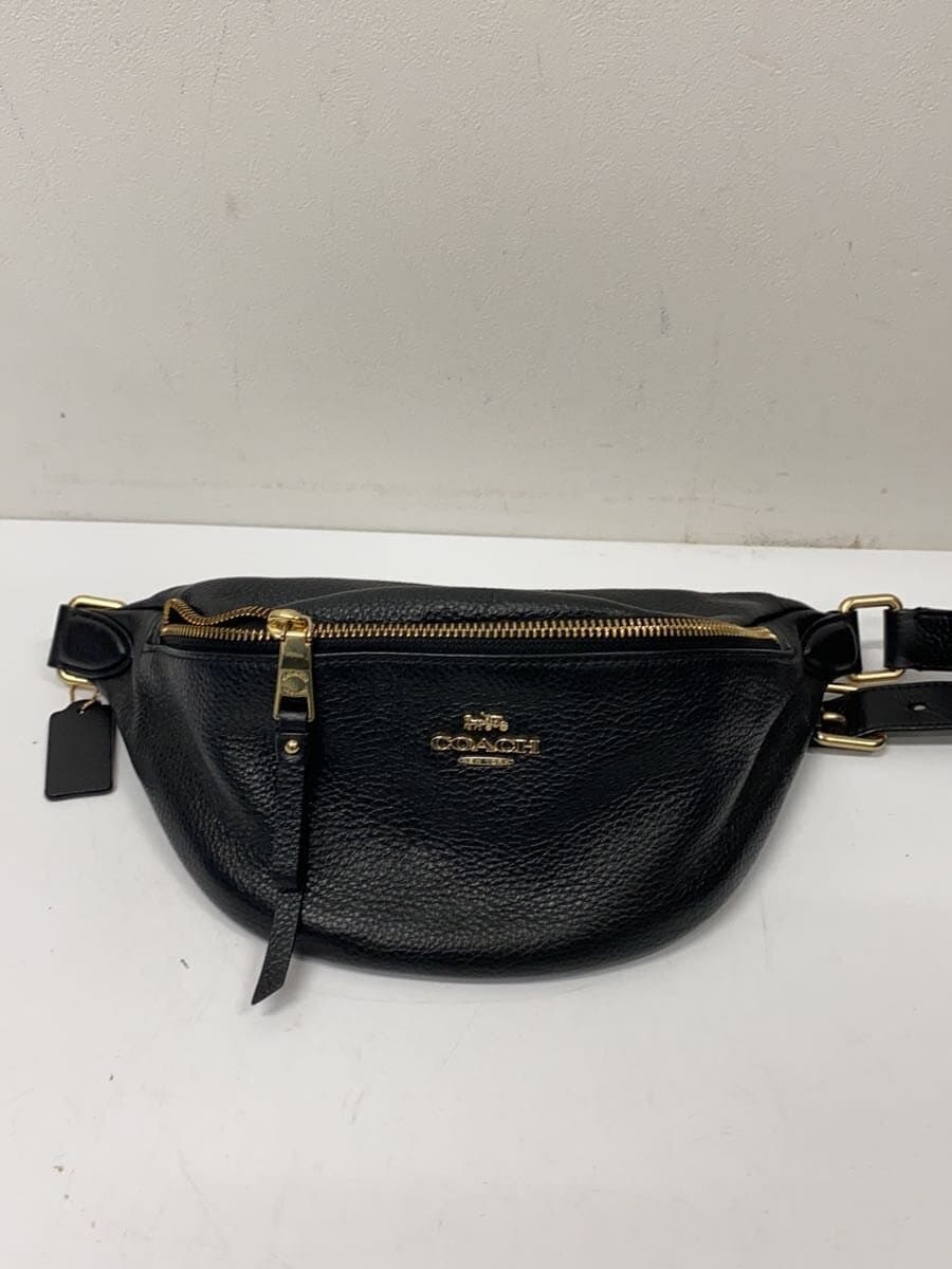 COACH Shoulder Bag Leather BLK H1980-F48738 4
