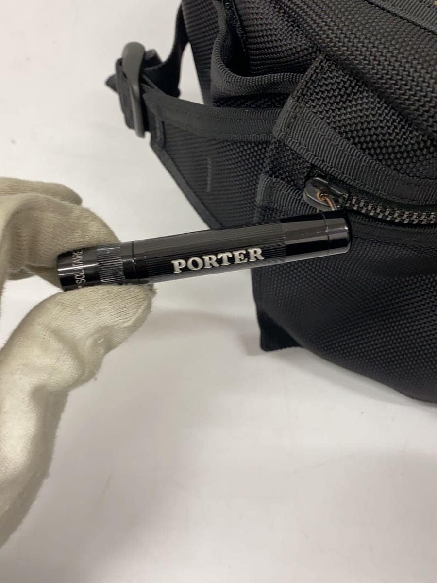 PORTER Shoulder Bag Canvas BLK 7