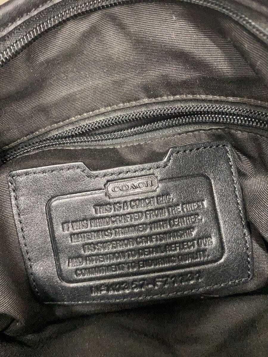 COACH Shoulder Bag Signature All-over Pattern Canvas BLK All-over Pattern F71131 5