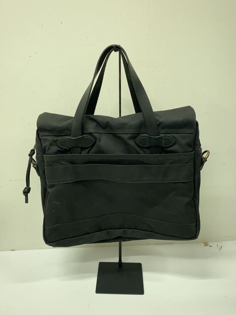 FILSON Briefcase Canvas Black Solid Color 3