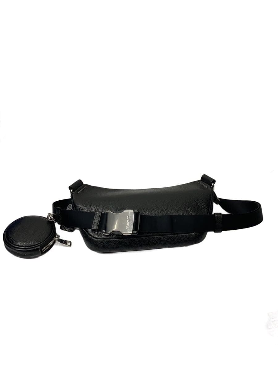 COACH Waist Bag Leather Black CJ507 3