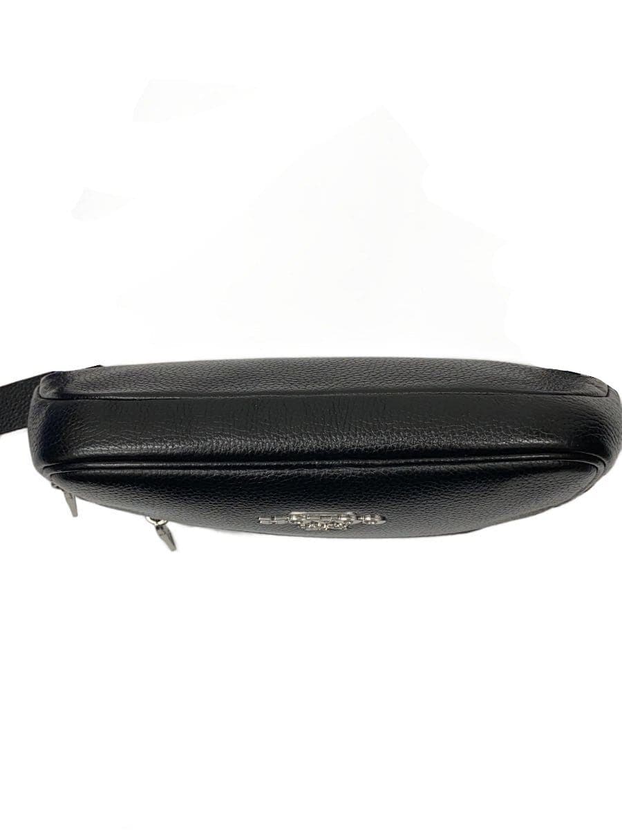 COACH Waist Bag Leather Black CJ507 4