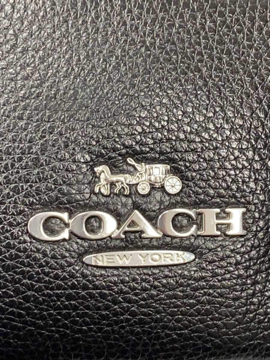 COACH Waist Bag Leather Black CJ507 5