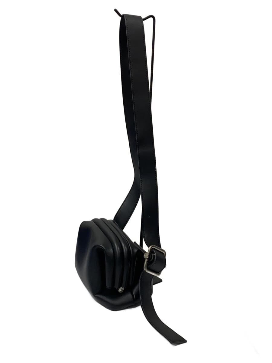 OSOI shoulder bag leather black plain 2