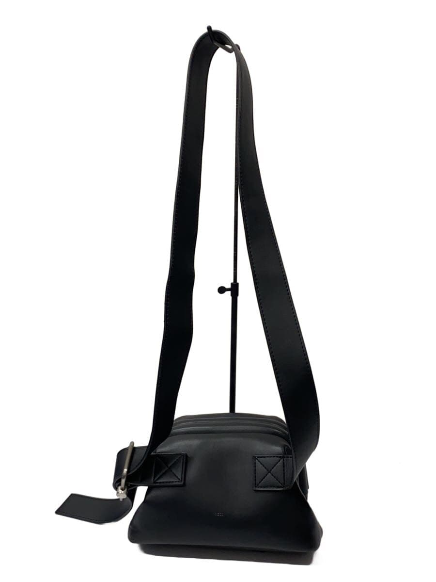 OSOI shoulder bag leather black plain 3