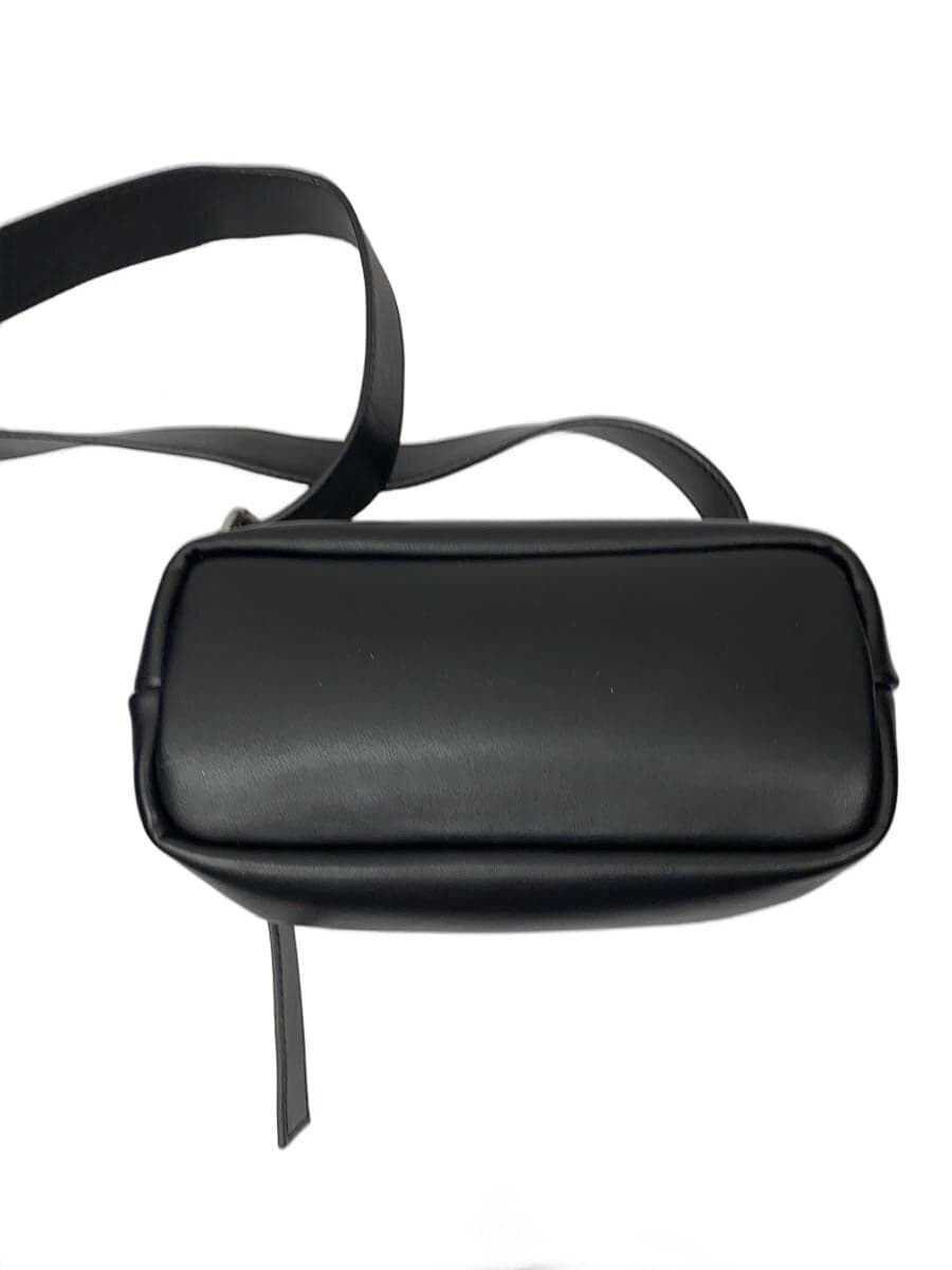 OSOI shoulder bag leather black plain 4