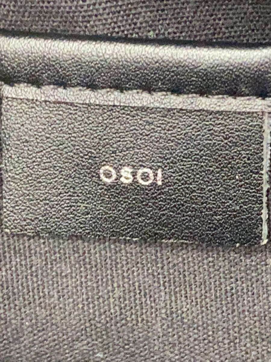 OSOI shoulder bag leather black plain 5