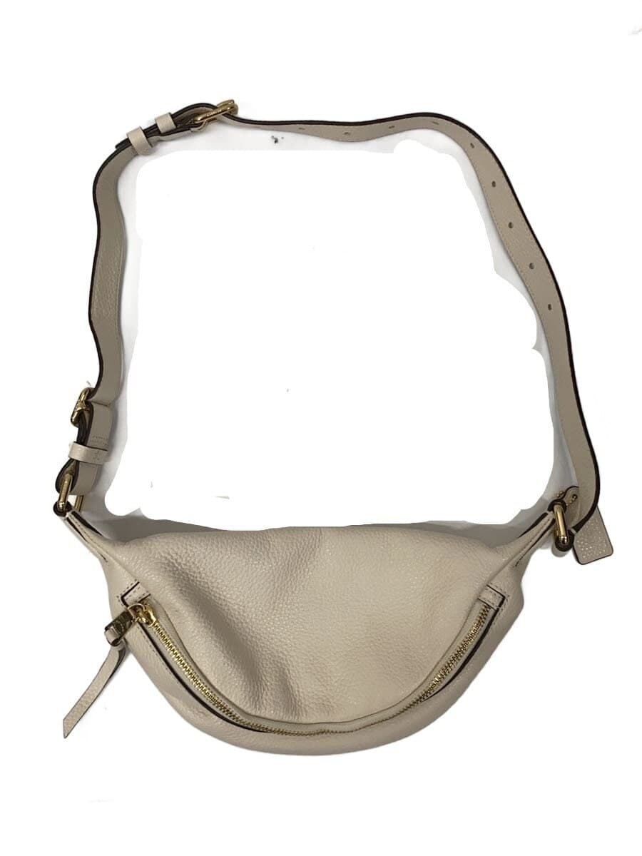 COACH shoulder bag leather WHT