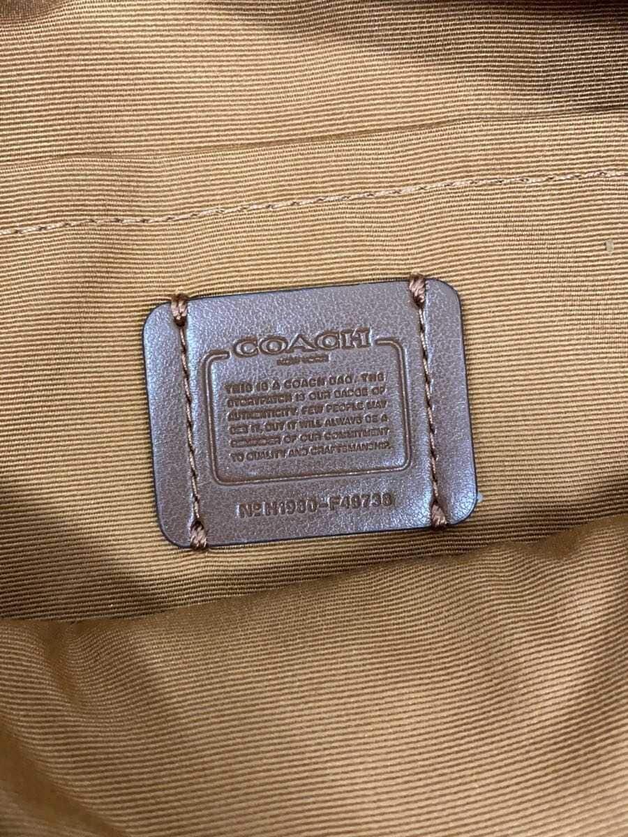 COACH shoulder bag leather WHT 5