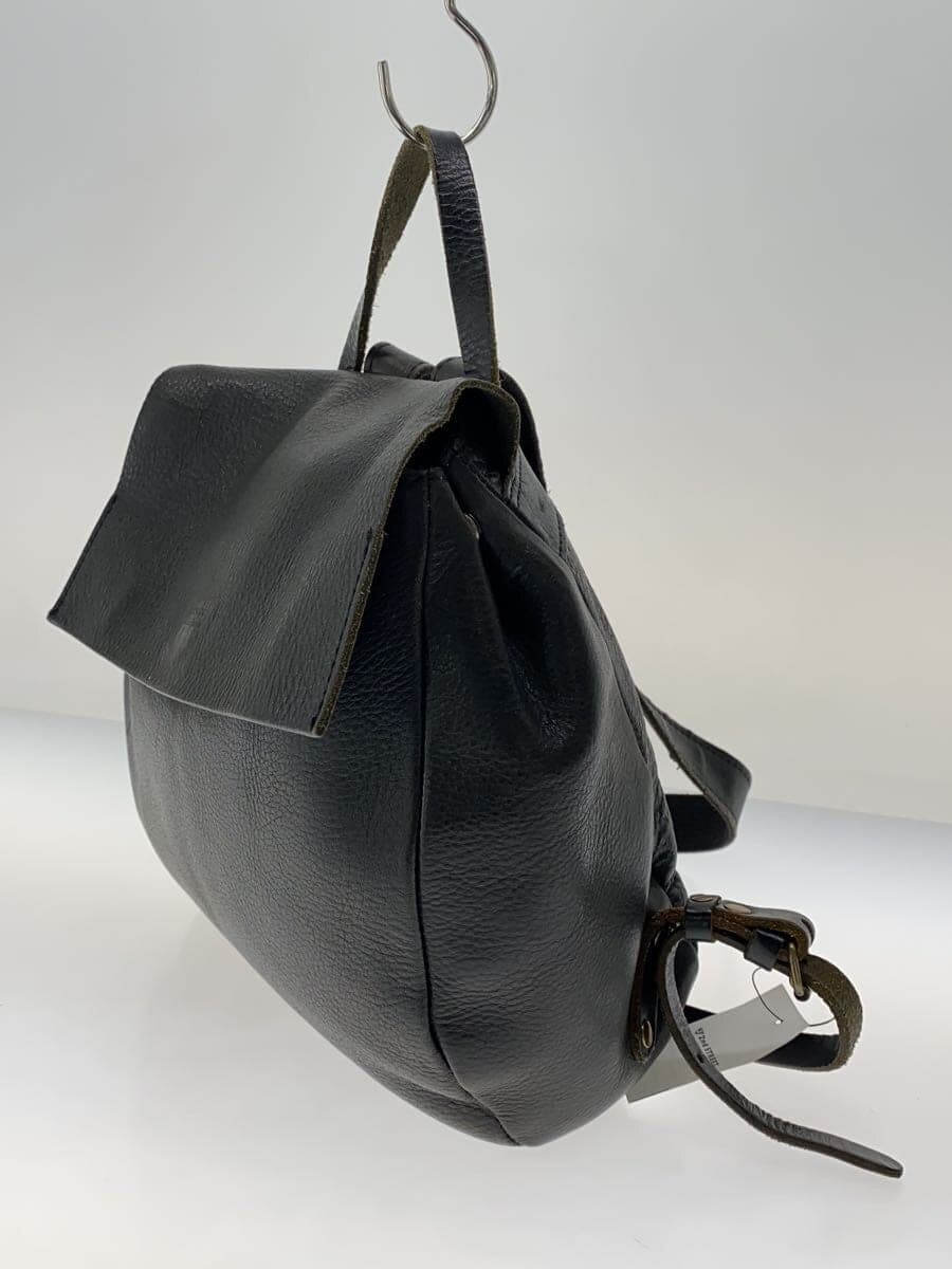 kissora Backpack Leather BLK Solid 2