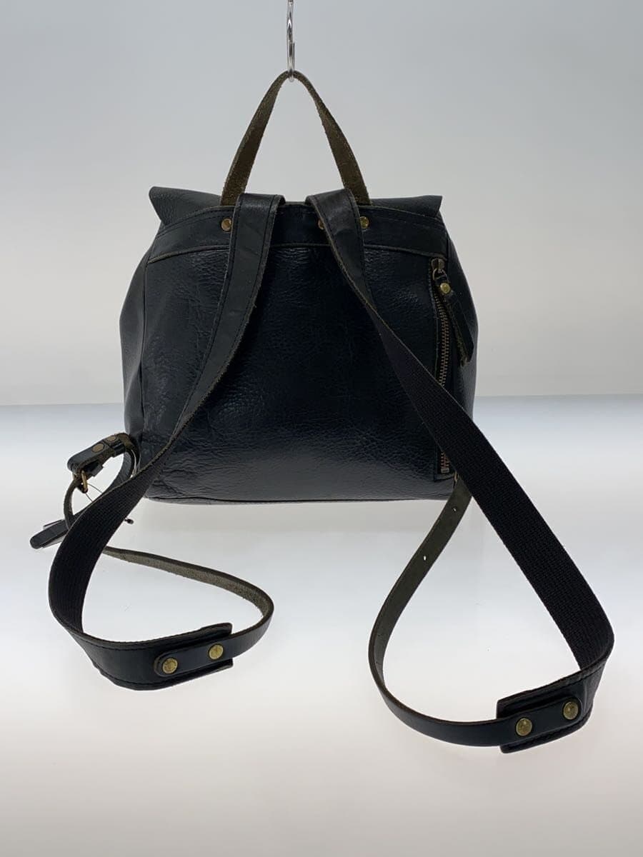 kissora Backpack Leather BLK Solid 3