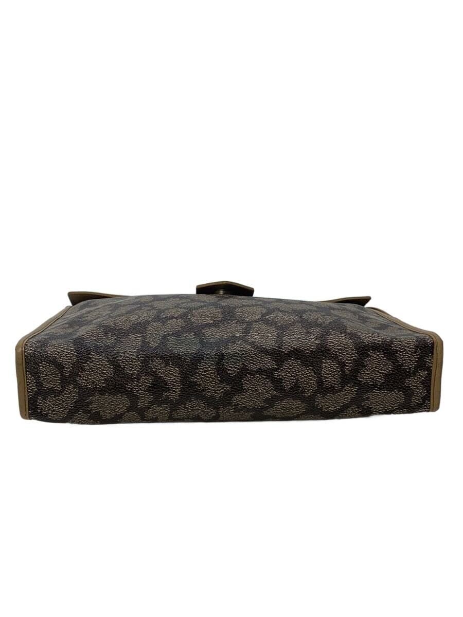 YVES SAINT LAURENT Clutch Bag Leather KHK All Over Pattern 4