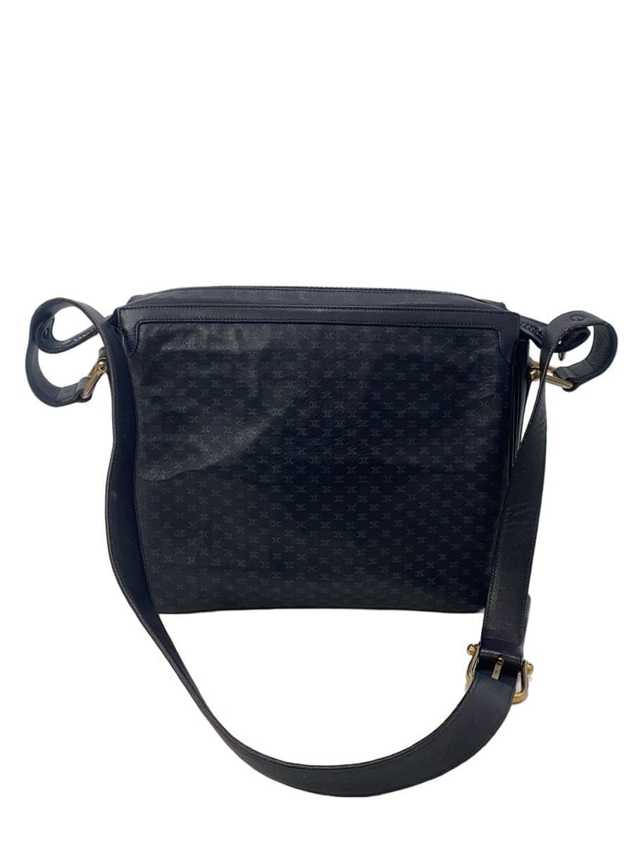 CELINE Shoulder Bag Leather NVY All Over Pattern 3