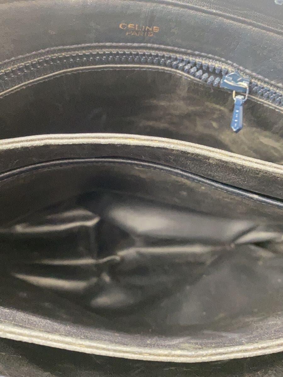 CELINE Shoulder Bag Leather NVY All Over Pattern 6