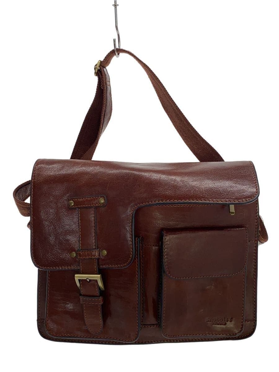 SNOBBIST Shoulder Bag Leather BRW Solid
