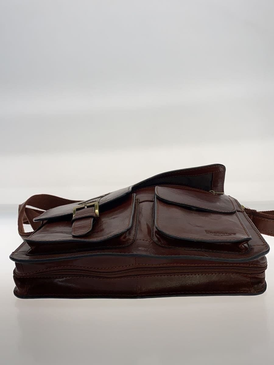 SNOBBIST Shoulder Bag Leather BRW Solid 4