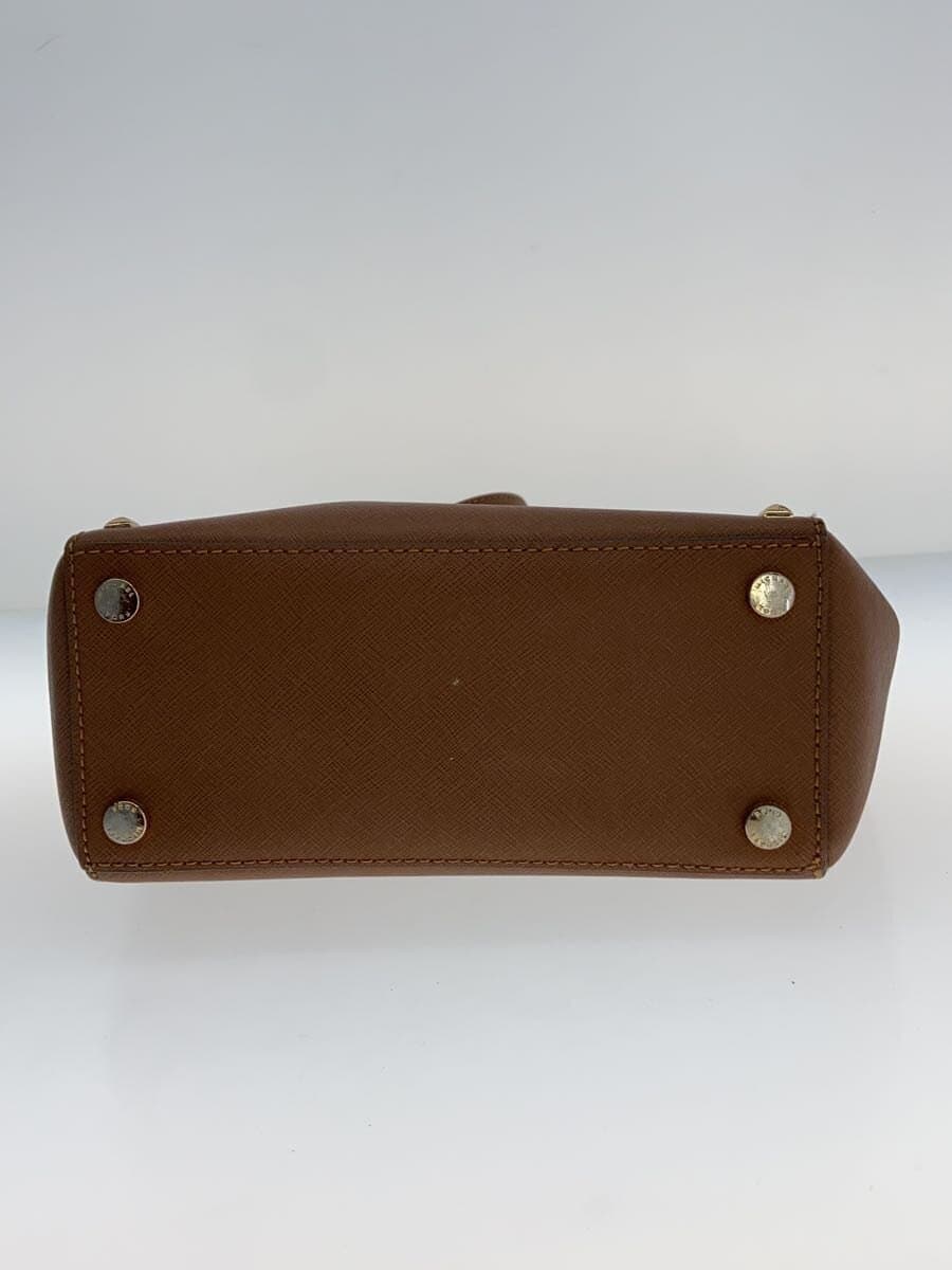 MICHAEL KORS Shoulder Bag Leather BRW Solid 35H7GD1C1L 2-Way Studs 4