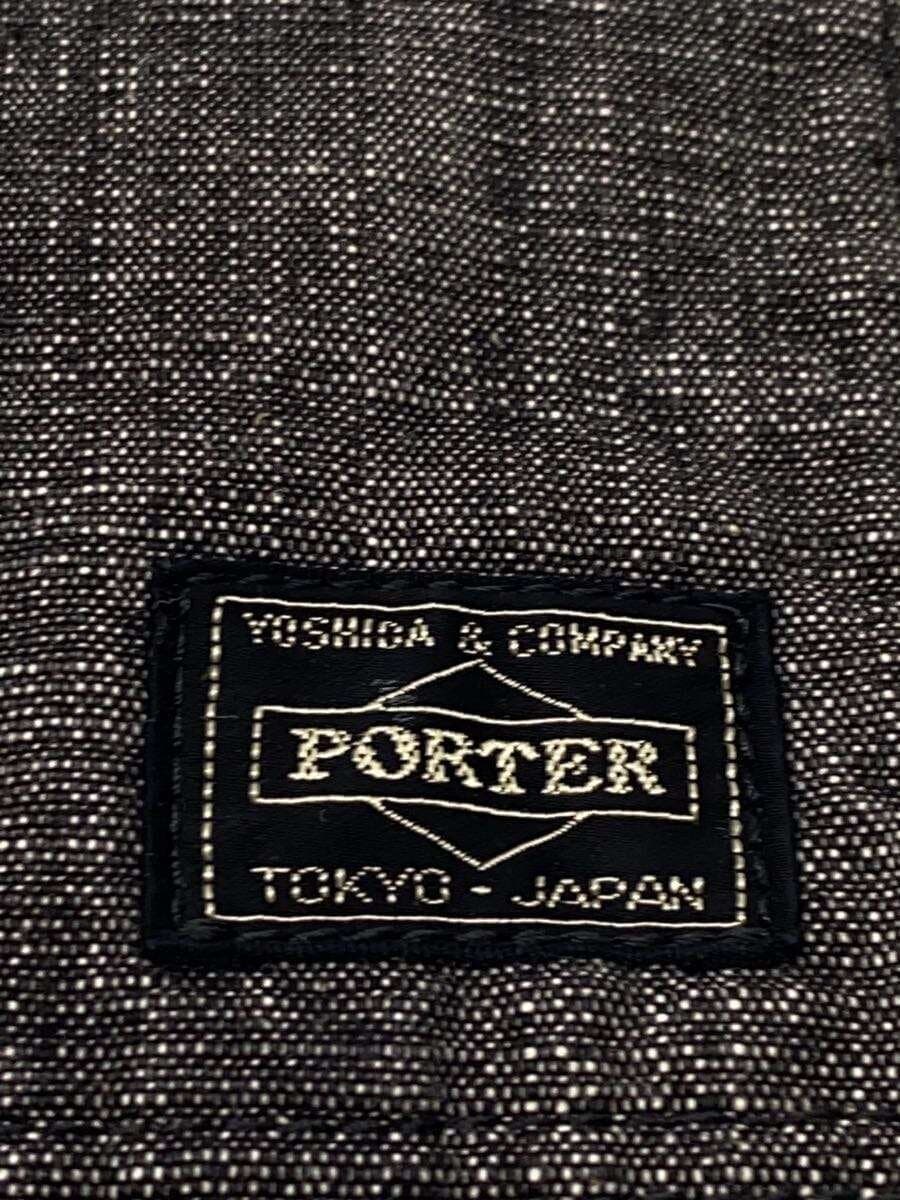 PORTER tote bag cotton GRY plain 5