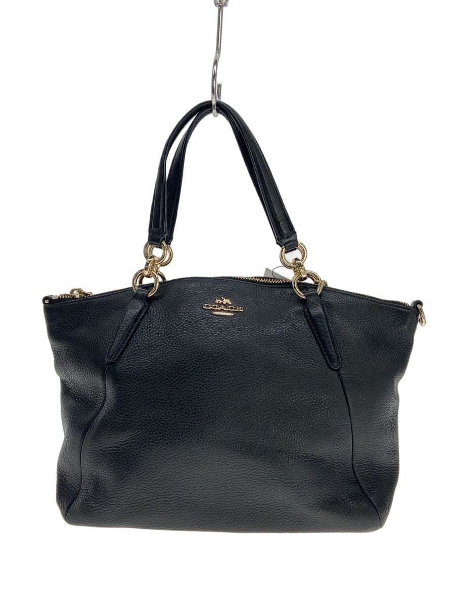 COACH Bag Leather BLK Solid F36675