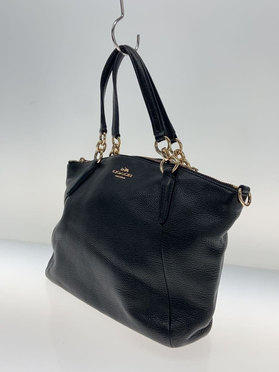 COACH Bag Leather BLK Solid F36675 2