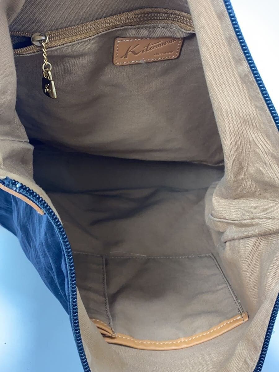 Kitamura Shoulder Bag Nylon BLK Solid 6