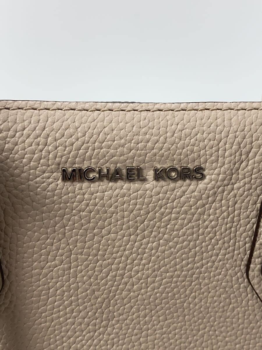 MICHAEL KORS Tote Bag Leather GRY 30F6SM9T2L Shoulder Missing Part 5