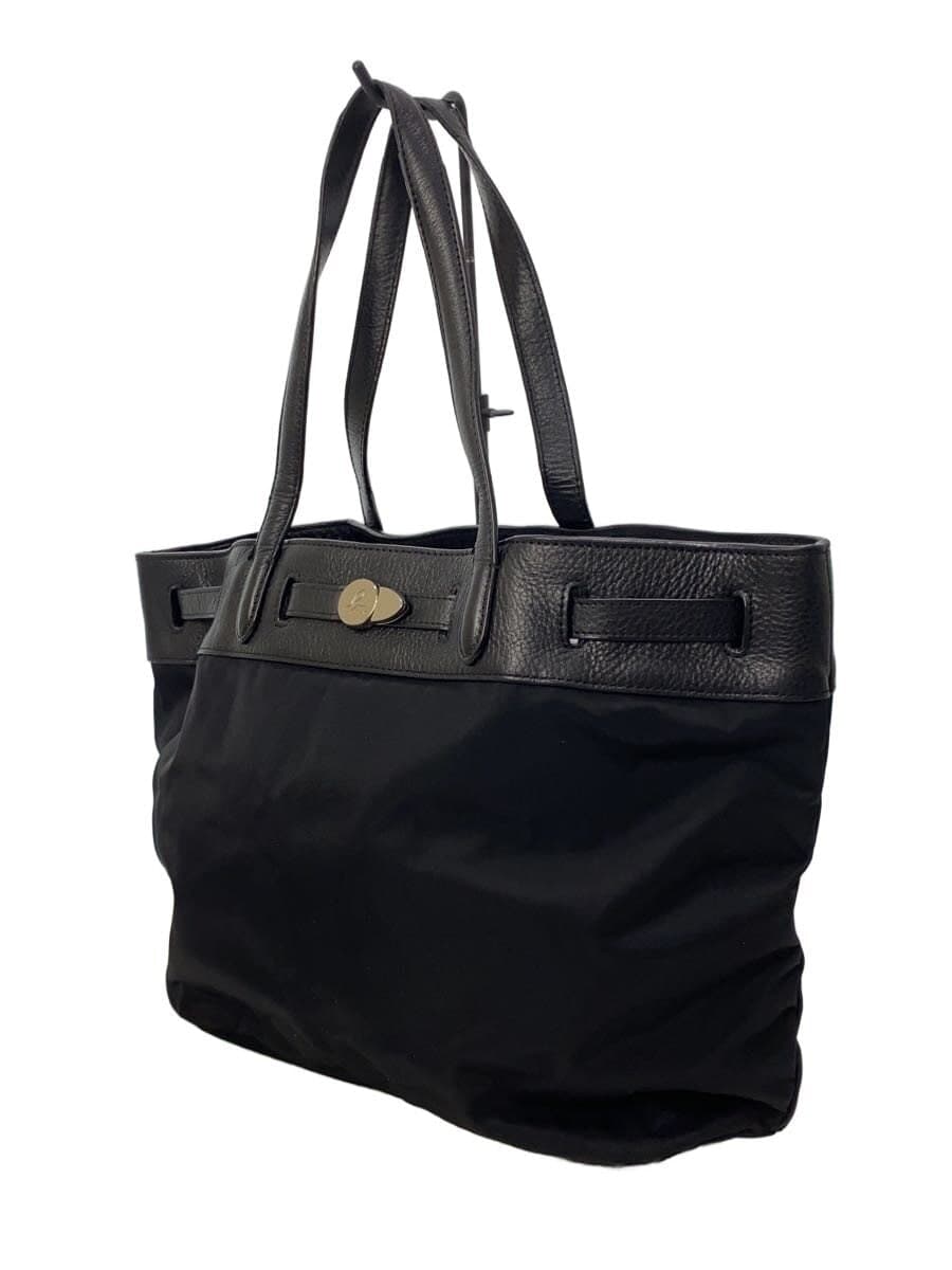 agnes b VOYAGE tote bag nylon BLK plain 2