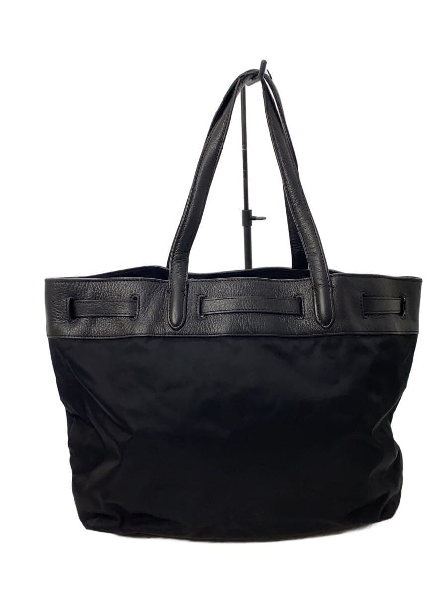 agnes b VOYAGE tote bag nylon BLK plain 3