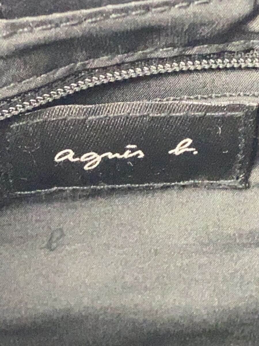 agnes b VOYAGE tote bag nylon BLK plain 5