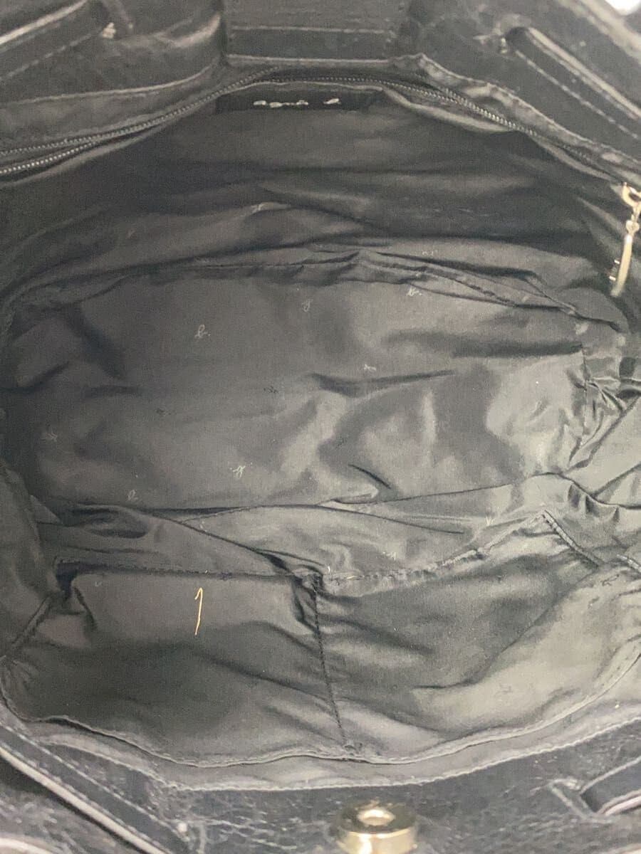 agnes b VOYAGE tote bag nylon BLK plain 6