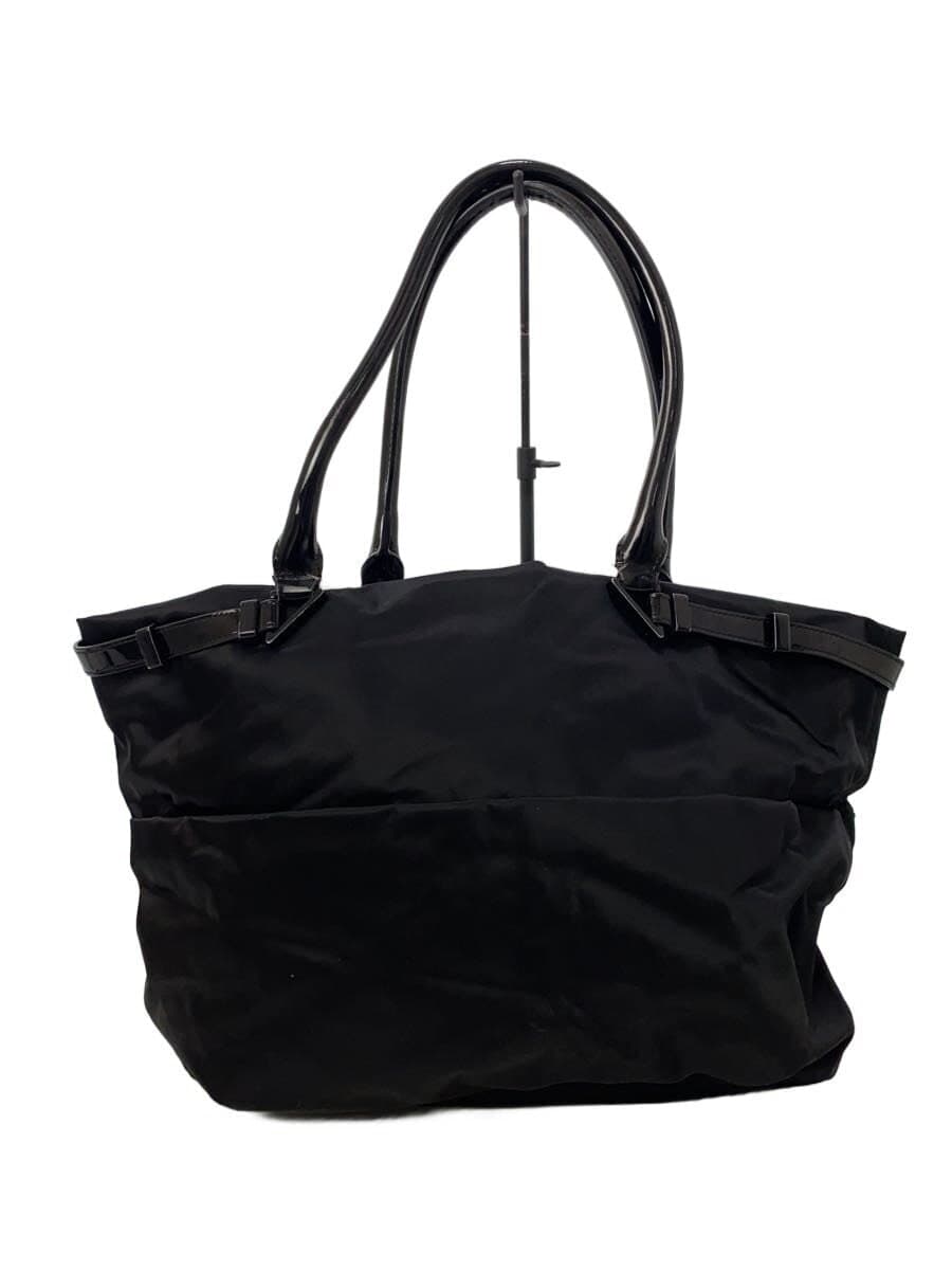 agnes b. tote bag nylon BLK plain 3