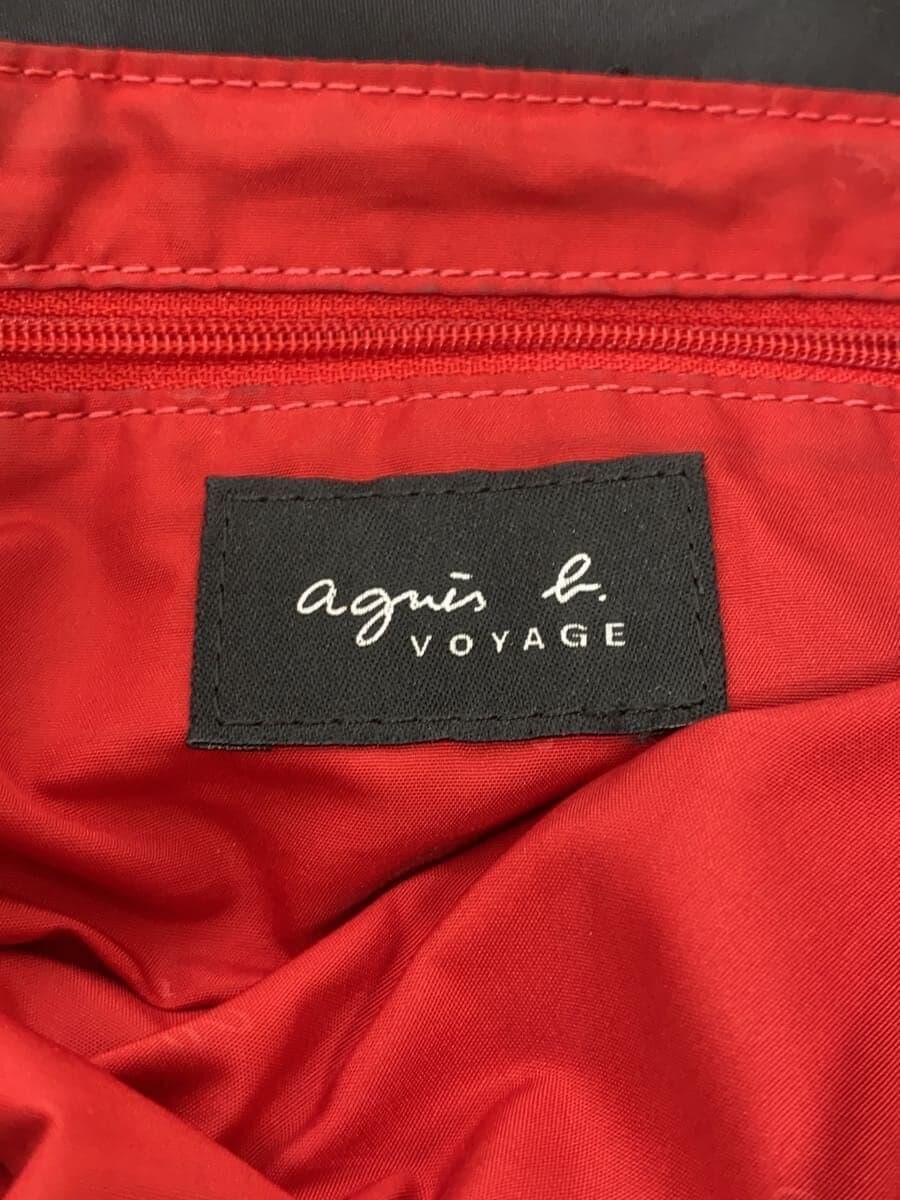 agnes b. tote bag nylon BLK plain 5