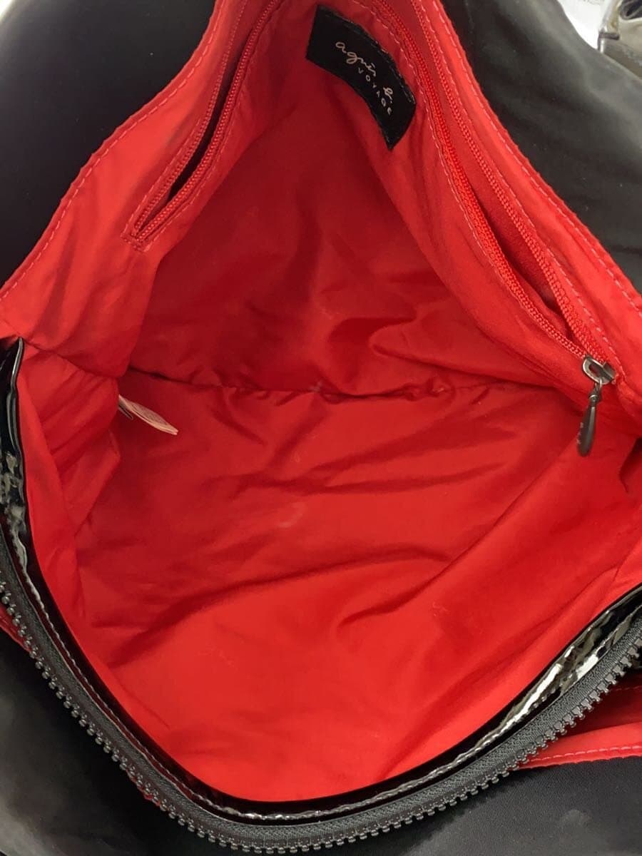 agnes b. tote bag nylon BLK plain 6