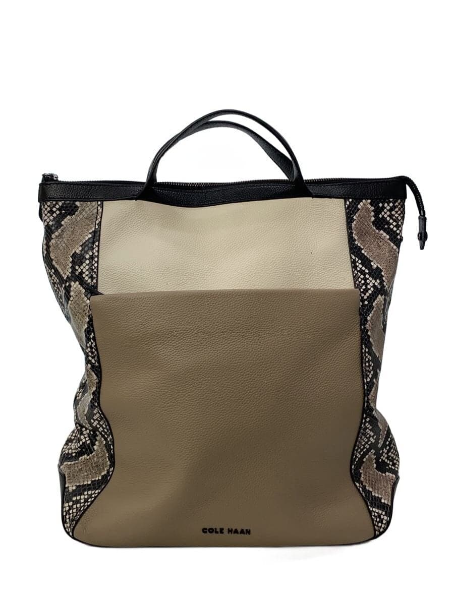 COLE HAAN Backpack Leather BEG