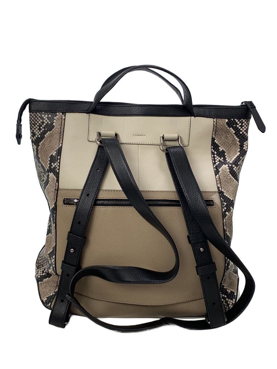 COLE HAAN Backpack Leather BEG 3