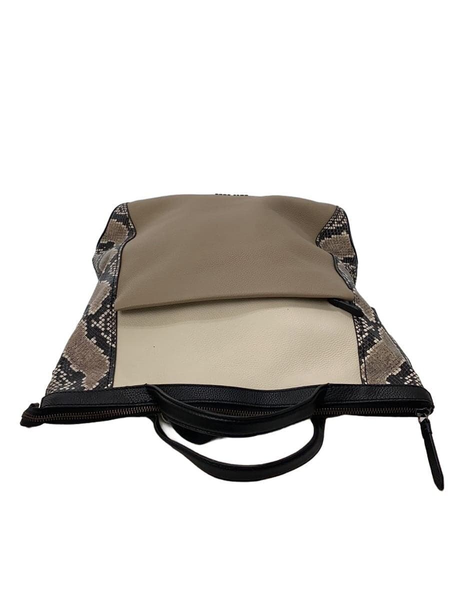 COLE HAAN Backpack Leather BEG 4