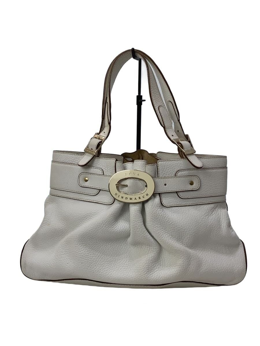 ANYA HINDMARCH handbag leather WHT some darkening present