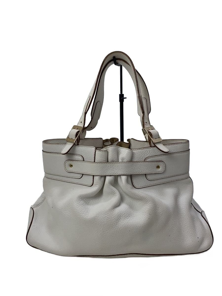 ANYA HINDMARCH handbag leather WHT some darkening present 3