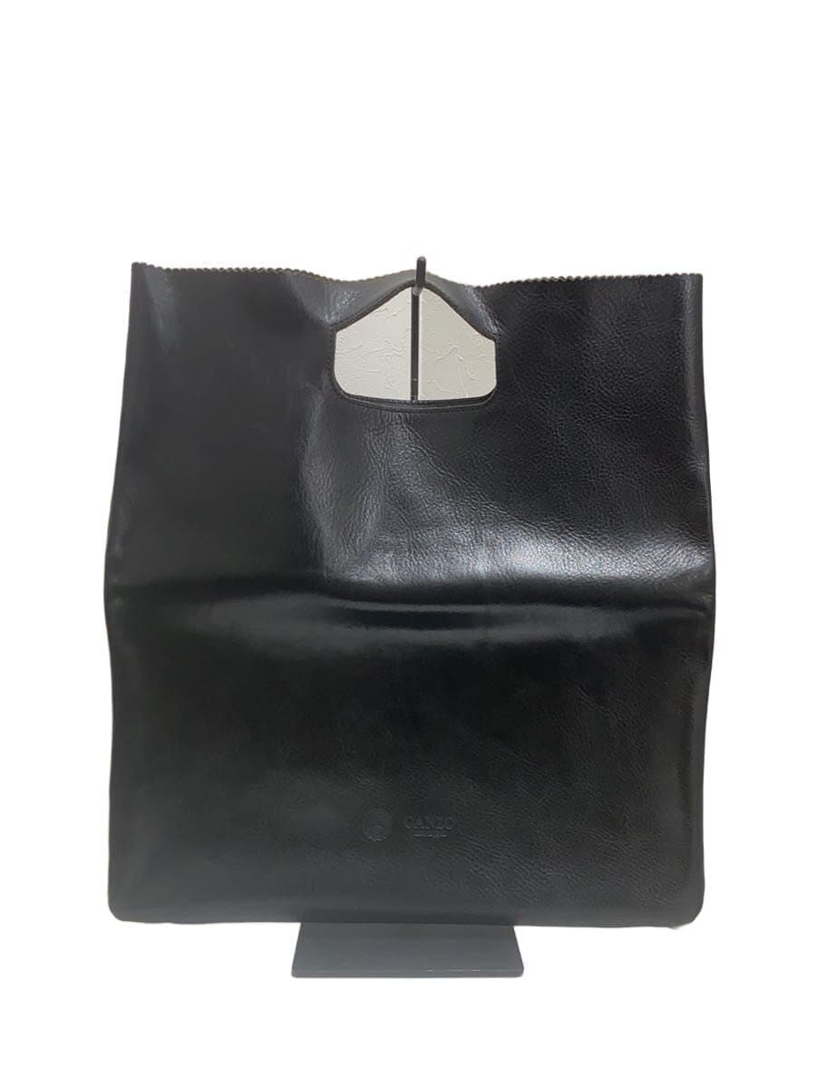 GANZO Bag Leather BLK Solid Clutch Bag