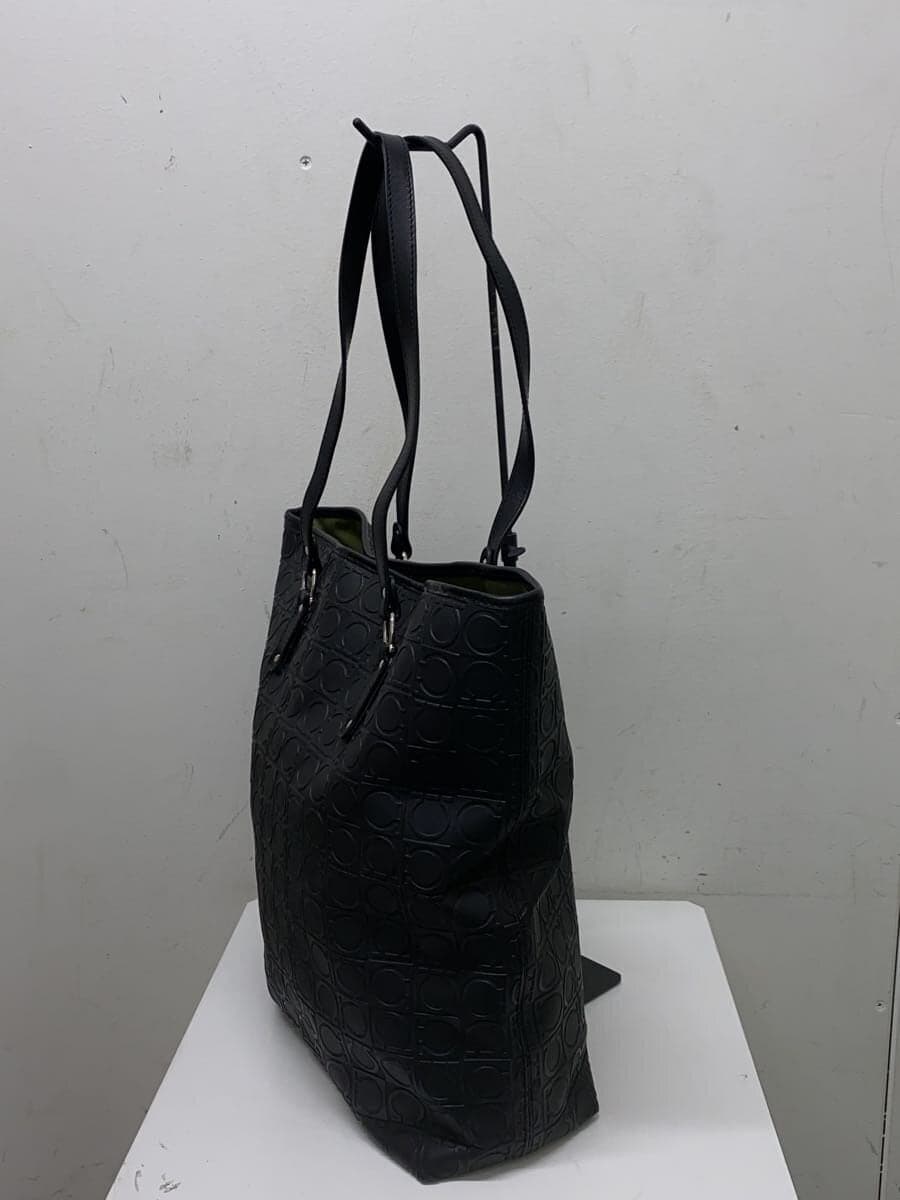 Salvatore Ferragamo Gancini Tote Bag PVC BLK 21 4909 2