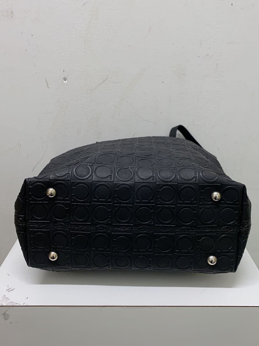 Salvatore Ferragamo Gancini Tote Bag PVC BLK 21 4909 4