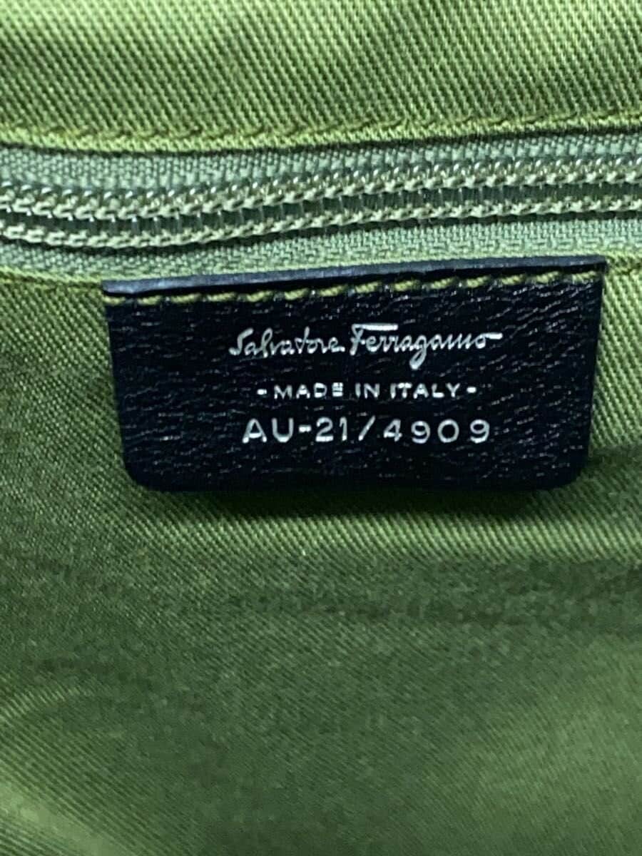 Salvatore Ferragamo Gancini Tote Bag PVC BLK 21 4909 5