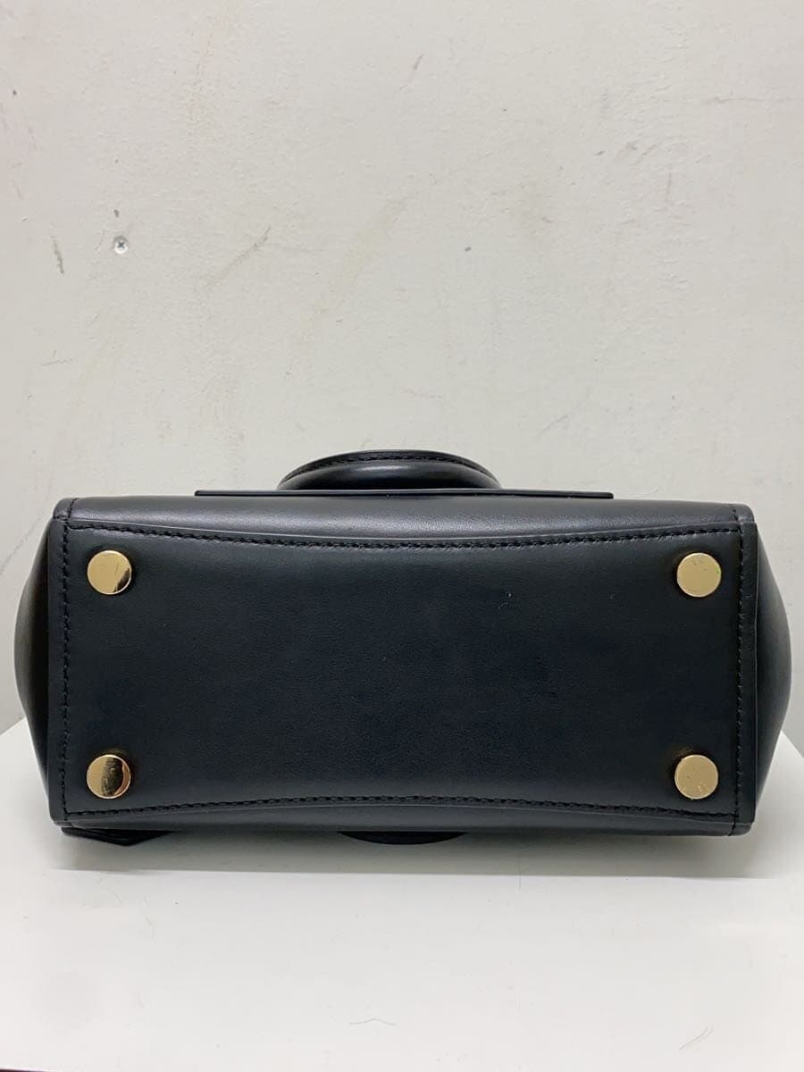 MICHAEL KORS Handbag Leather BLK 30T8GN4M2L 4