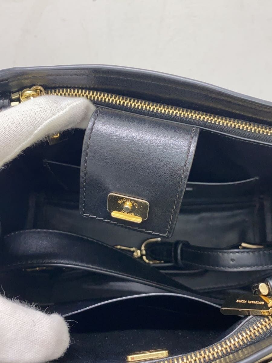 MICHAEL KORS Handbag Leather BLK 30T8GN4M2L 6