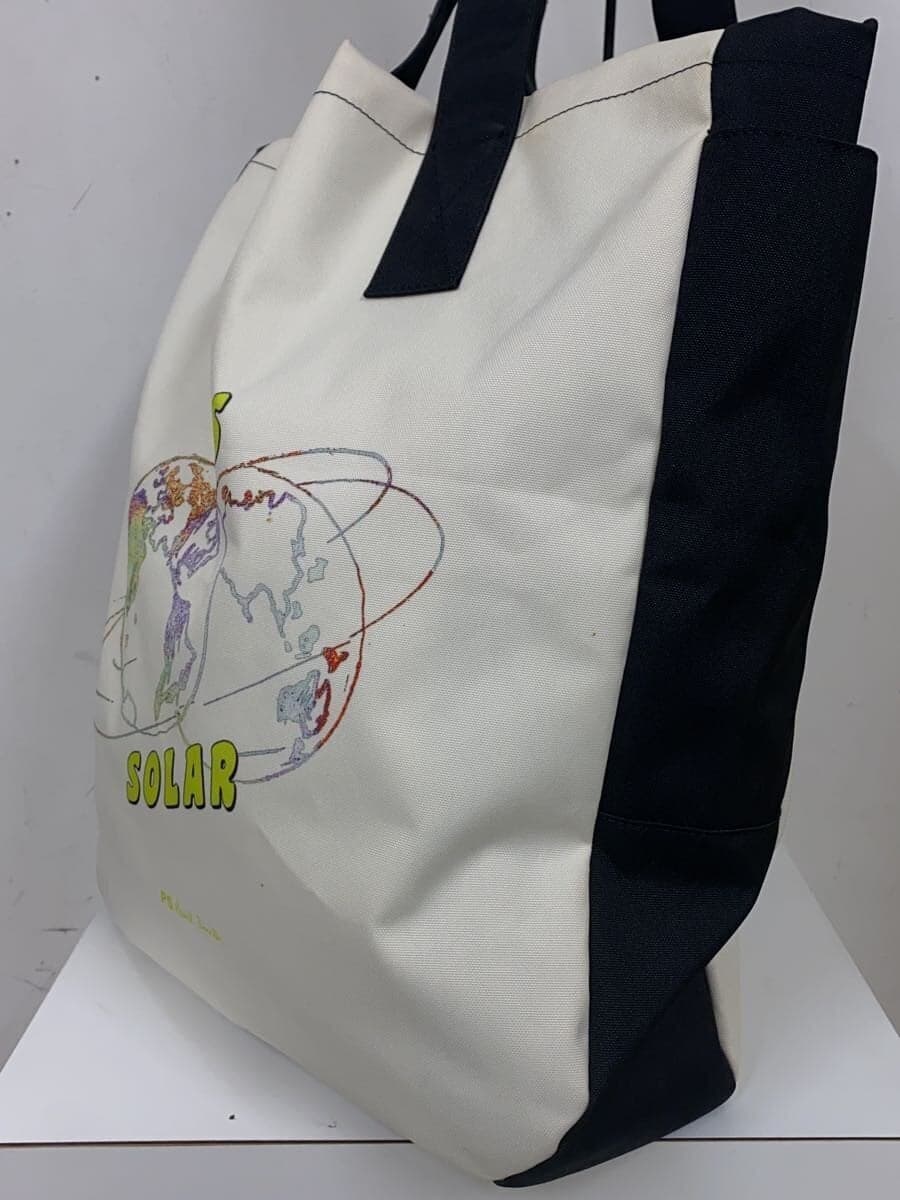 PS Paul Smith Tote Bag WHT Print bmb-110 2