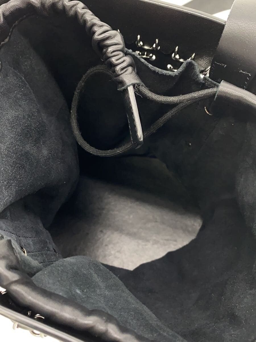 Paco Rabanne shoulder bag leather BLK 6